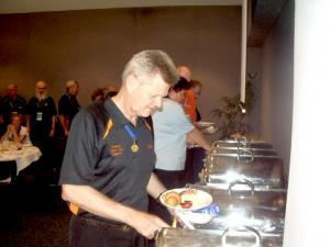 Director & Gold Medallist  Don gets his food